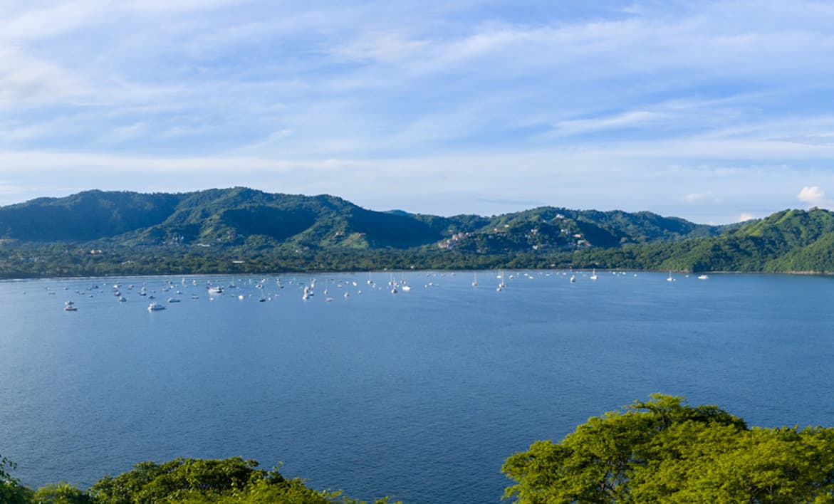 ocean view of estate home 12
